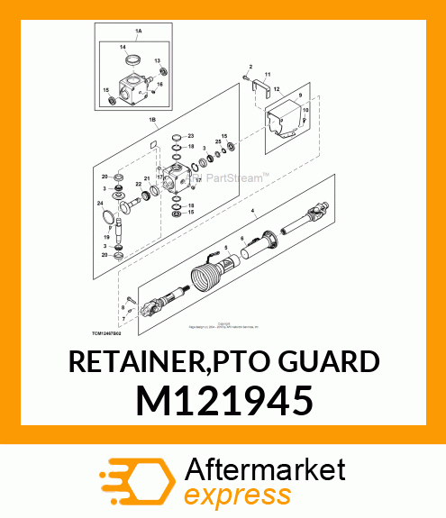 RETAINER,PTO GUARD M121945