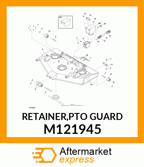 RETAINER,PTO GUARD M121945