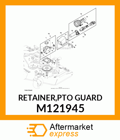 RETAINER,PTO GUARD M121945