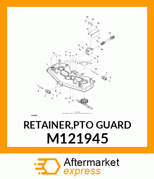 RETAINER,PTO GUARD M121945