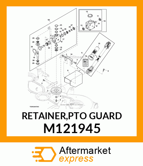 RETAINER,PTO GUARD M121945