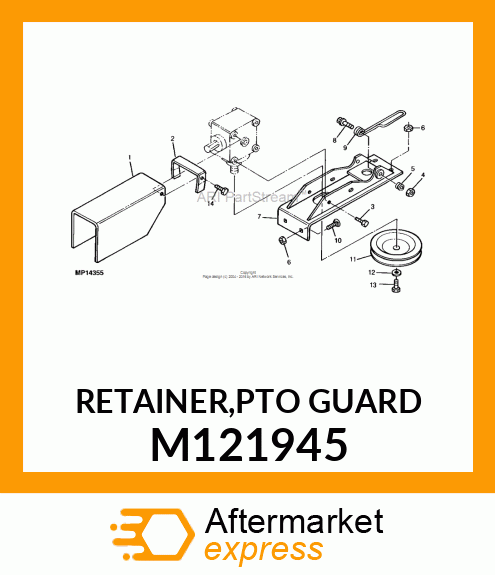 RETAINER,PTO GUARD M121945