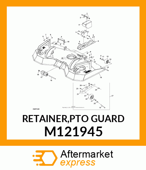 RETAINER,PTO GUARD M121945