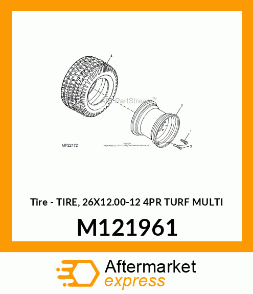 Tire 26x12-12 M121961
