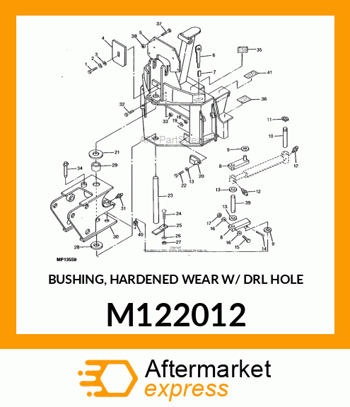 BUSHING, HARDENED WEAR W/ DRL HOLE M122012