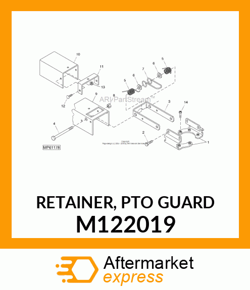 RETAINER, PTO GUARD M122019