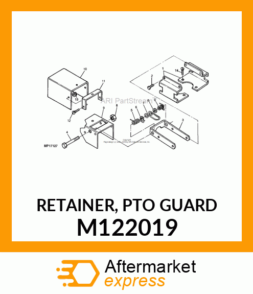 RETAINER, PTO GUARD M122019