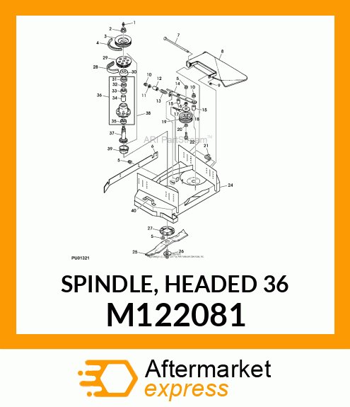 SPINDLE, HEADED 36 M122081