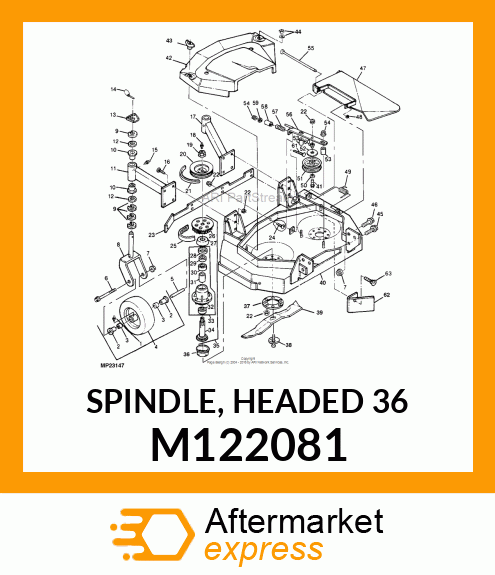 SPINDLE, HEADED 36 M122081