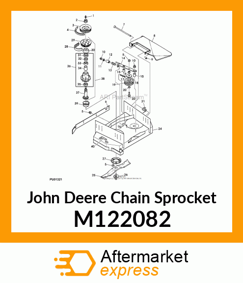 SPROCKET, 49T SPINDLE M122082