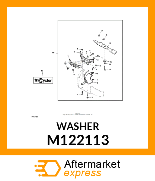 WASHER, HARDENED M122113