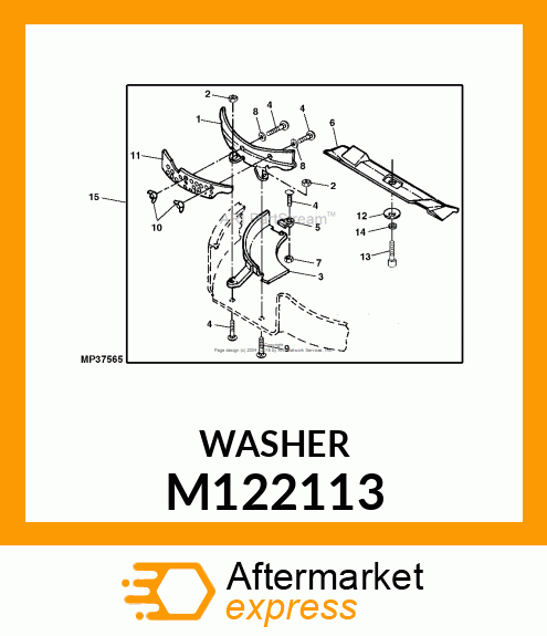 WASHER, HARDENED M122113