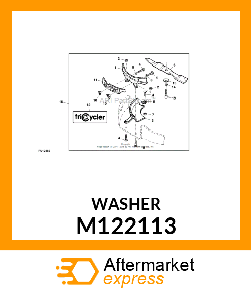 WASHER, HARDENED M122113