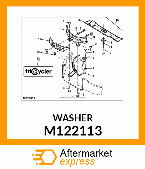 WASHER, HARDENED M122113