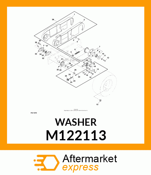 WASHER, HARDENED M122113