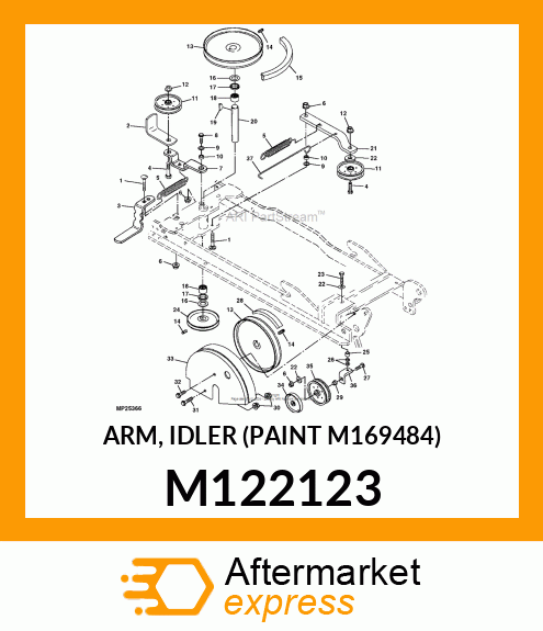 ARM, IDLER (PAINT M169484) M122123