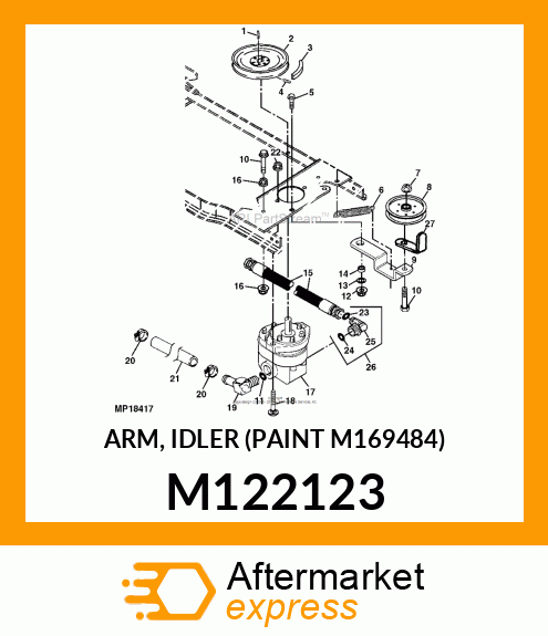 ARM, IDLER (PAINT M169484) M122123