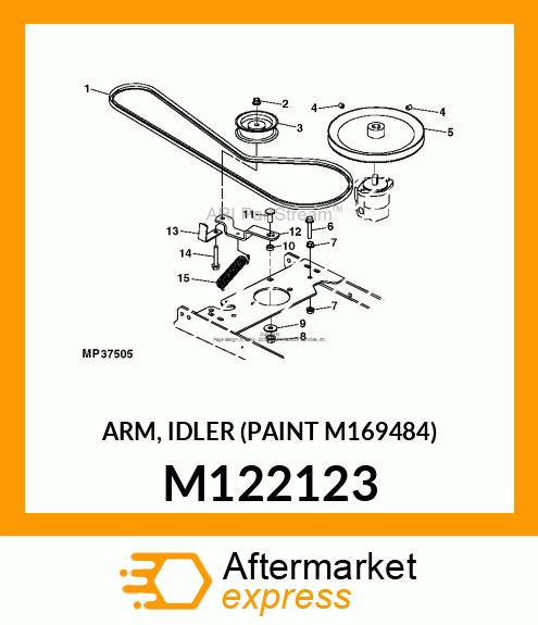 ARM, IDLER (PAINT M169484) M122123