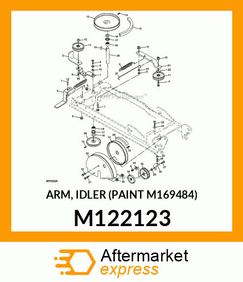 ARM, IDLER (PAINT M169484) M122123