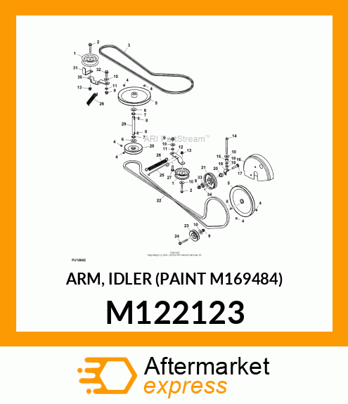 ARM, IDLER (PAINT M169484) M122123