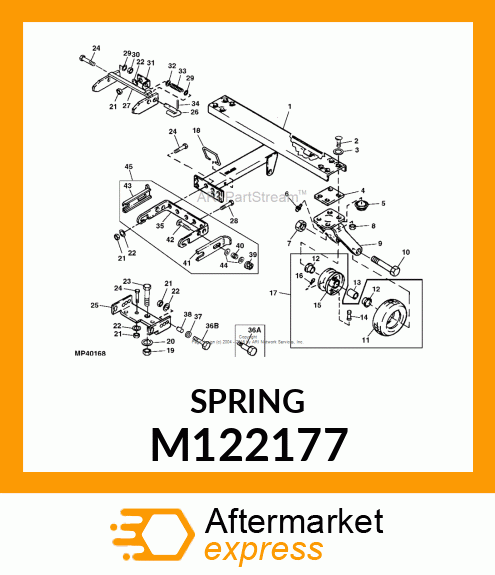 SPRING, LATCH TENSION M122177