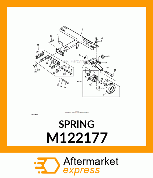 SPRING, LATCH TENSION M122177