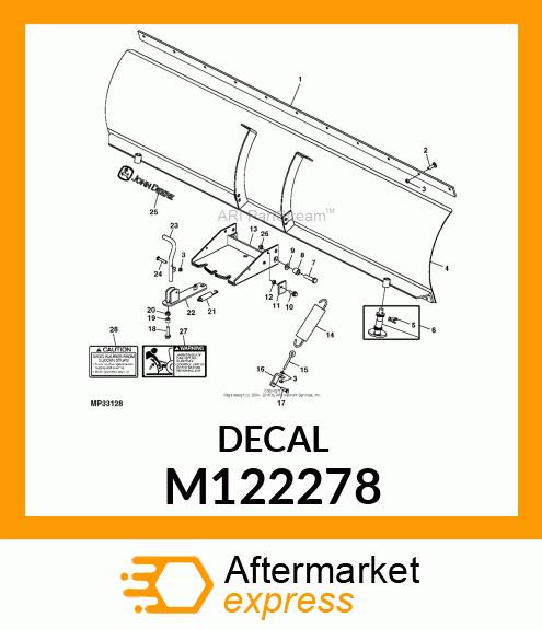 LABEL, WARNING (JAMMED BLADE)RII M122278