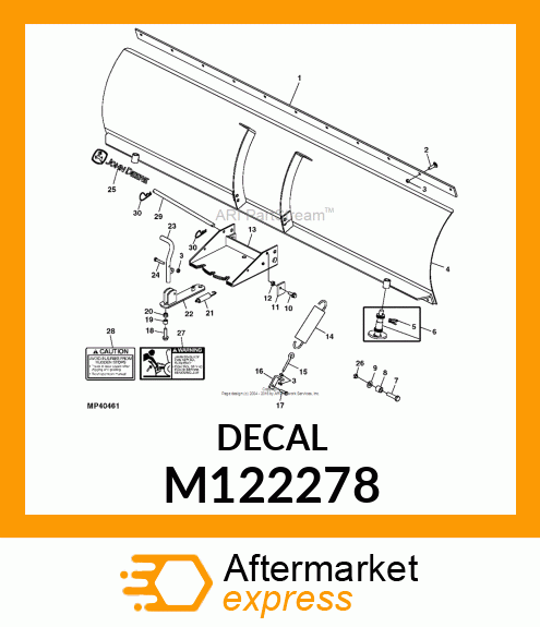 LABEL, WARNING (JAMMED BLADE)RII M122278