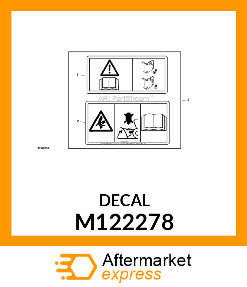 LABEL, WARNING (JAMMED BLADE)RII M122278