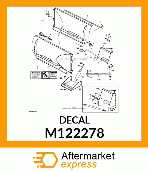 LABEL, WARNING (JAMMED BLADE)RII M122278