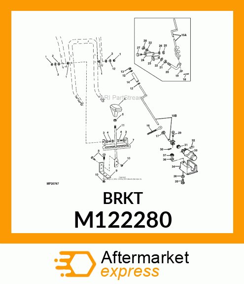 BRACKET, WORM GEAR M122280