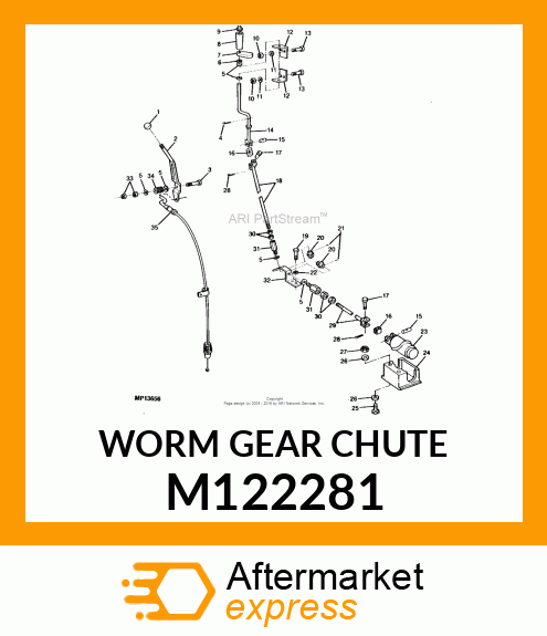 GEAR, WORM M122281