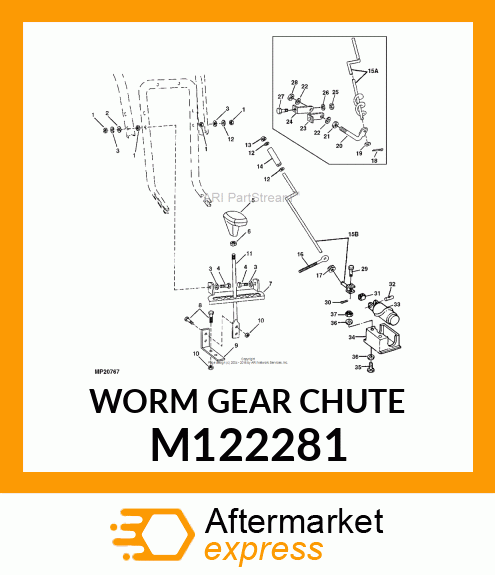 GEAR, WORM M122281