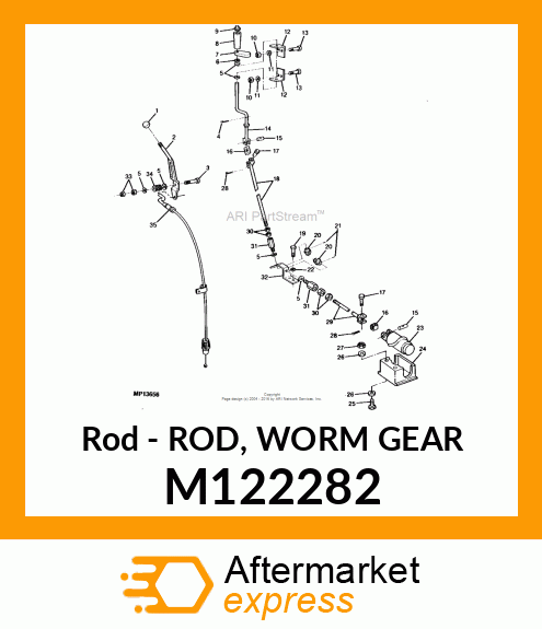 Rod - ROD, WORM GEAR M122282