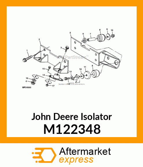 ISOLATOR, ENGINE (RED DOT) M122348