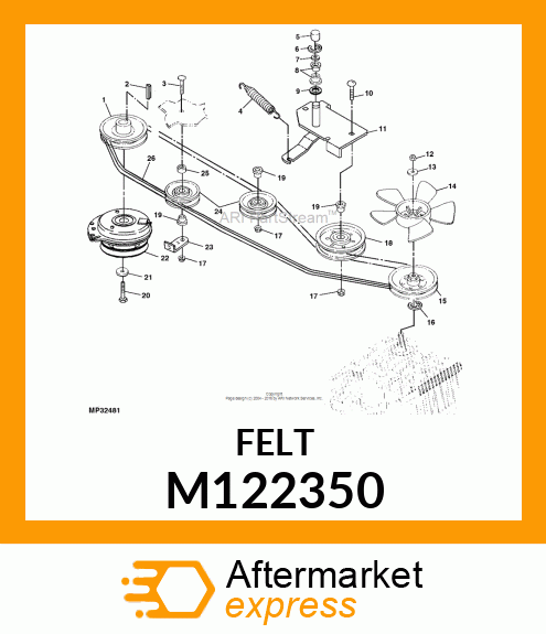 SEAL, FELT M122350