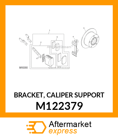 BRACKET, CALIPER SUPPORT M122379