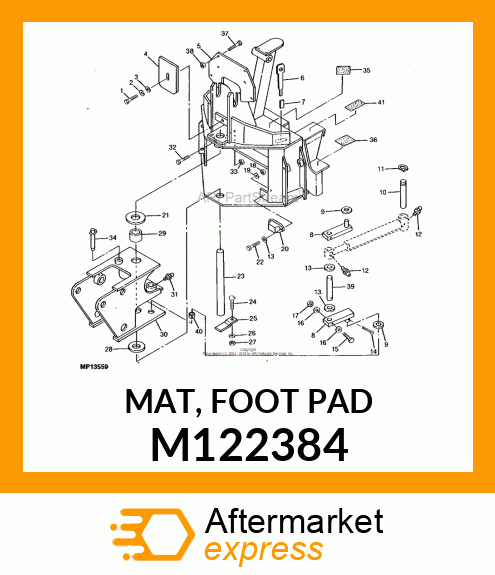 MAT, FOOT PAD M122384