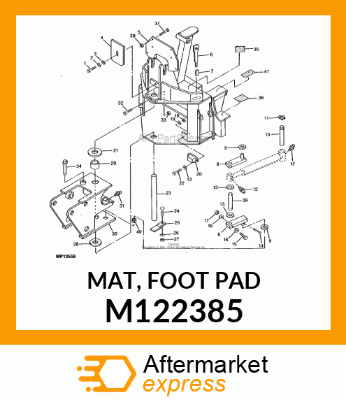 MAT, FOOT PAD M122385