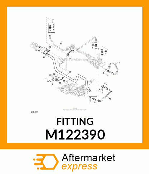 FITTING, PLUG, 3/4" M122390