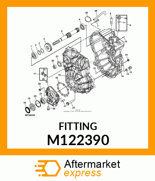 FITTING, PLUG, 3/4" M122390