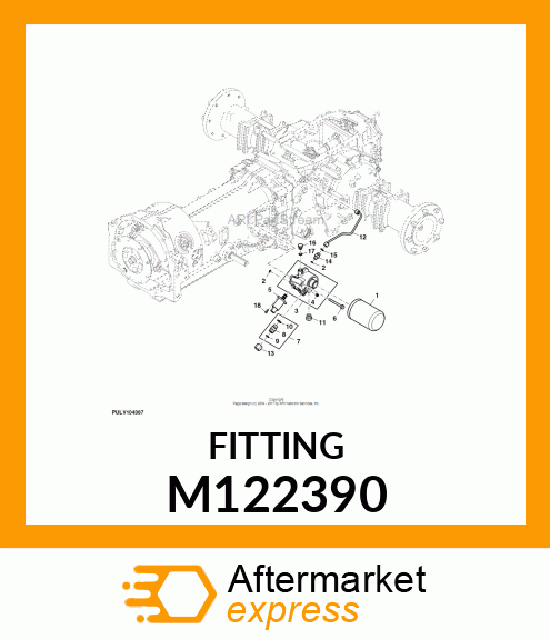 FITTING, PLUG, 3/4" M122390