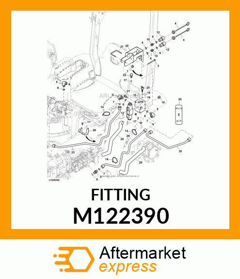 FITTING, PLUG, 3/4" M122390