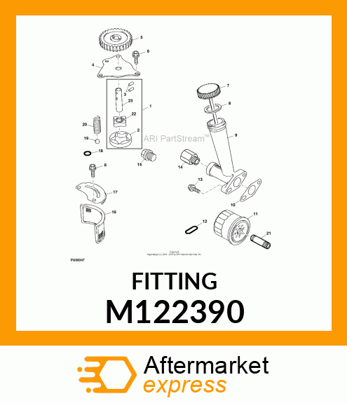 FITTING, PLUG, 3/4" M122390