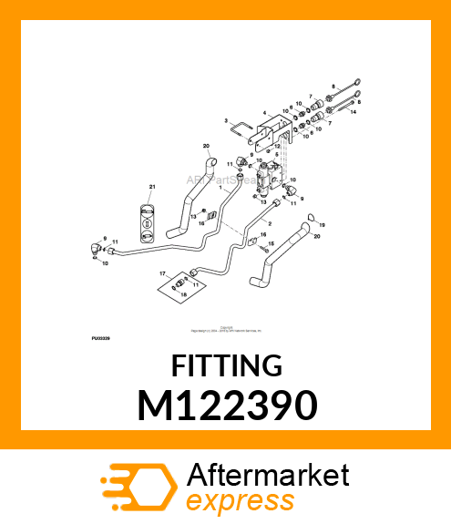 FITTING, PLUG, 3/4" M122390