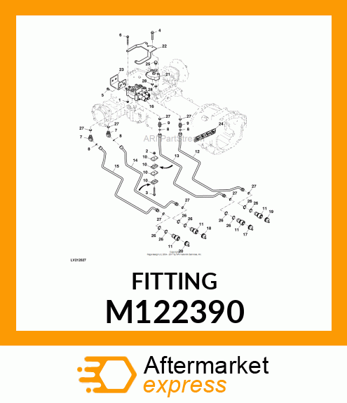 FITTING, PLUG, 3/4" M122390