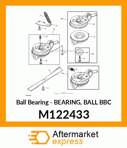 Ball Bearing - BEARING, BALL BBC M122433