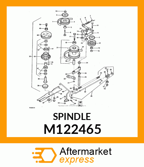 SPINDLE, HEADED M122465