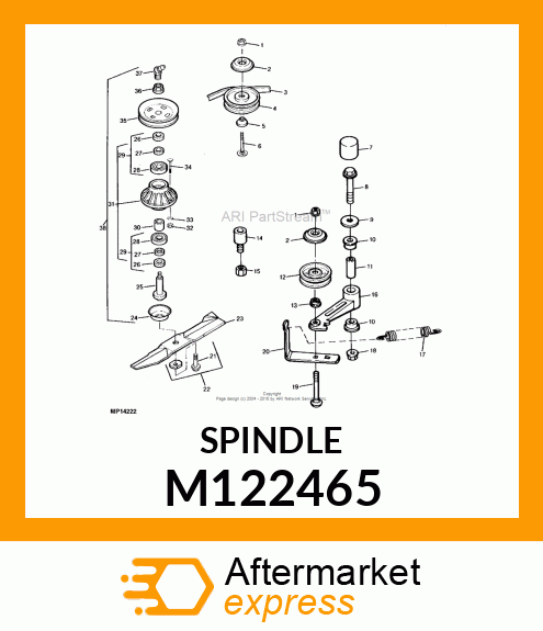 SPINDLE, HEADED M122465