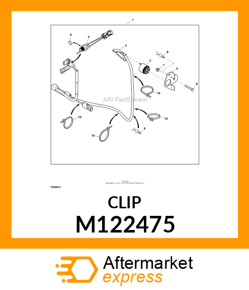 CLIP, PURSE LOCK STAND M122475